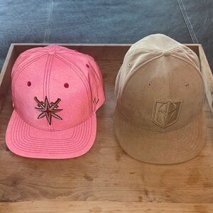 Stylish Pink and Tan Women's Caps